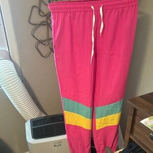 Vibrant Pink Kids Track Pants